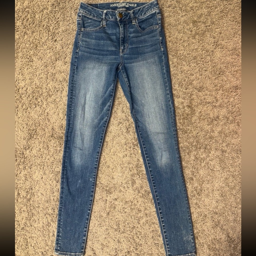 American Eagle Outfitters Women's Classic Blue Skinny Jeans